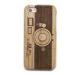Camera Pattern Detachable Wood Cell Phone Cases Protective Cases for iPhone