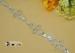 Bling Bling Silver Beaded Rhinestone Bridal Trim For Wedding Dress