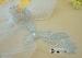 Handmade Silver Beaded Neckline Rhinestone Apploique For Wedding Dress