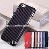 Hard Carbon Fiber Plastic Mobile phone Cases , iphone 6 phone back cover