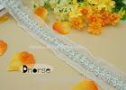 Handmade Sew On Rhinestone And Pearl Beaded Trim By The Yard For Wedding Dress