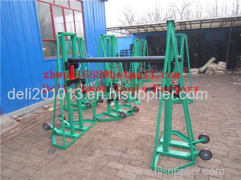 Mechanical Drum Jacks Cable Drum Trestles Made Of Cast Iron