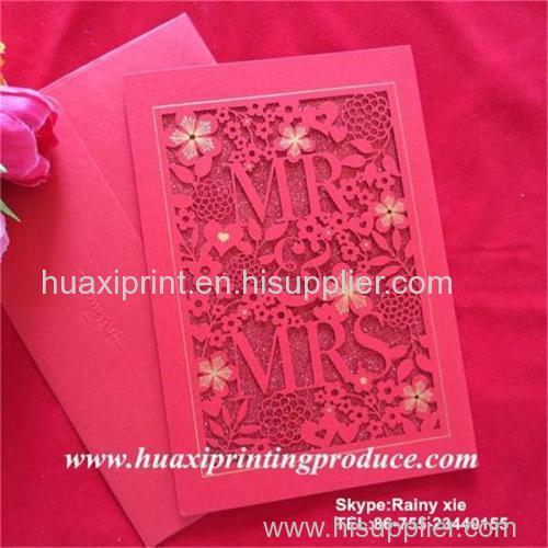 deep red wedding invatation cards