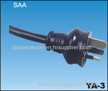 3 Pins Australian SAA Power Cords YA-3