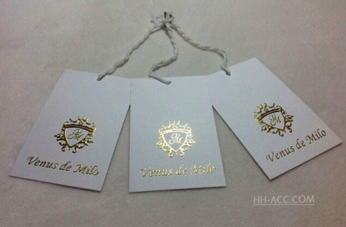 Hang paper tag for garment