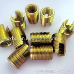 302 brass self-tapping threaded inserts