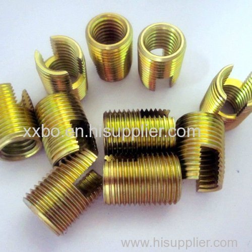 302 brass self-tapping threaded inserts
