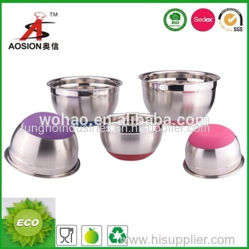 high grade material stainless steel mixing bowl