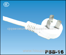 China CCC 3 Pin Power Plug PSB-16