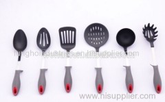 6pcs nylon cooking utensil basting spoon set