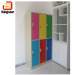 Colorful Powder Coated Lockable Clothes Storage Steel Locker 6 Opening