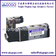 3 way pneumatic solenoid air flow control valve with LED right plug