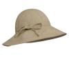 Ladies Big Brim Round canvas hat with Lotus leaf edge