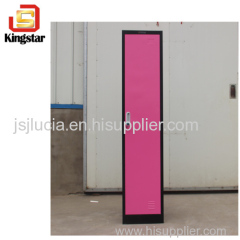 2 Color Clothes Wardrobe KD Structure 1 Door Storage Steel Locker