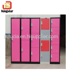 2 Color Clothes Wardrobe KD Structure 1 Door Storage Steel Locker