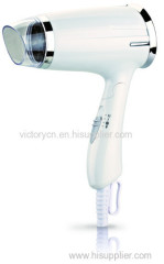 Foldable hair dryer with concentrator