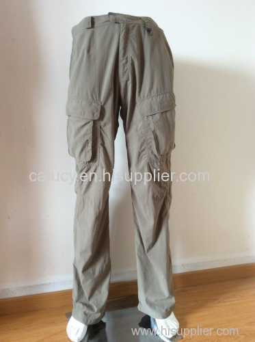 men's zipper off pants