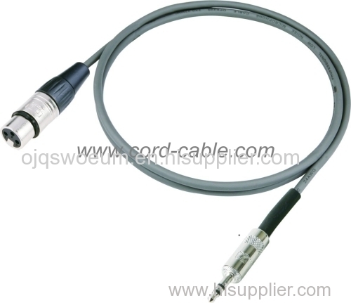 DMDF Series F XLR to 3.5mm Stereo Jack Microphone Cable