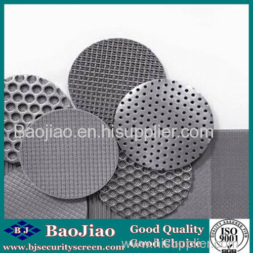 Stainless Steel Oil Filter / Perforated Stainless Steel Filter Disc /Copper Mesh Disc