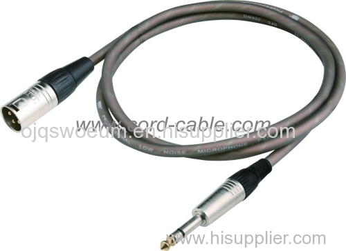 DME Series M XLR to Stereo Jack Microphone Cable