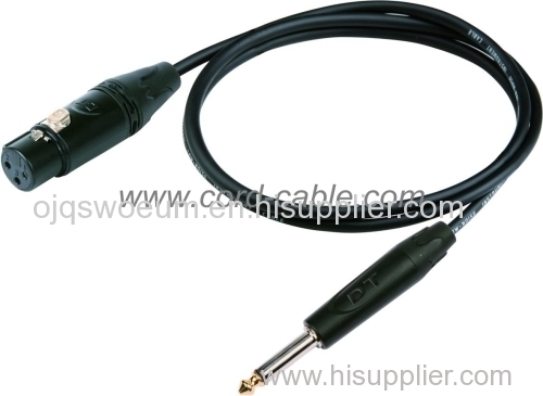 DMI Series F XLR to Mono Jack Microphone Cable