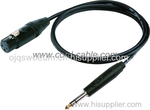 DMI Series F XLR to Stereo Jack Microphone Cable