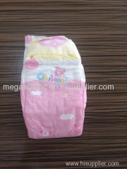 Baby diaper super absorbency with magic tapes