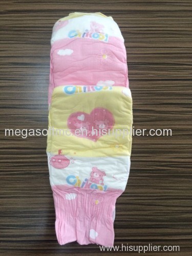 Lovely baby diaper with elastic waistband