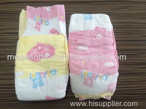 Cloth like back sheet magic tapes baby diaper