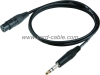DMD Series F XLR to Stereo Jack Microphone Cable
