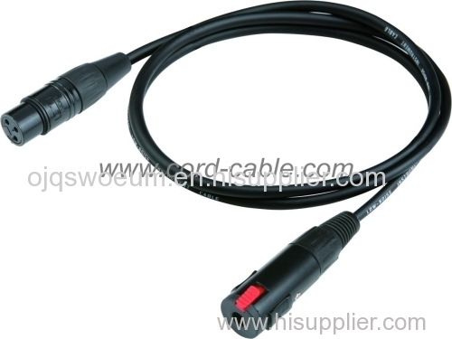 DMD Series F XLR to Stereo Jack Socket Microphone Cable