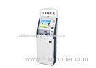 Bill payment kiosk with card reader and card dispenser, RF reader, fingerprint reader