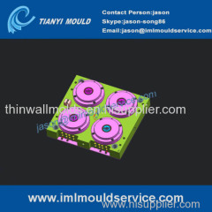 thin-walled injection mould containers and lids / thinwall round plastic boxes with lid mould
