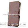 Brown Stand Wallet Vintage PU Leather cell phone protective cases For iPhone 6