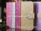 girl beautiful Diamond flip Artificial leather iphone 6 cover wallet with holder case