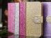 girl beautiful Diamond flip Artificial leather iphone 6 cover wallet with holder case