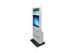 Internet Access Free Standing Kiosk 15 - 22 Inch IR Touch Screen Card Printing / Bill Payment