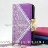 Shiny bow-knot card slot case , Leather Mobile Phone Cases for apple iphone 6