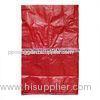 Recyclable Red Virgin PP Woven Sacks Bags for Packing Fertilizer , Feed and Sand