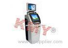 Stainless Steel Free Standing Dual Touch Screen Information Kiosk For Bill Payment