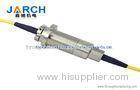 Professional Stainless Steel Fiber Optic rotary joint / FORJ electrical connectors