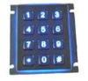 12 keys IP65 dynamic waterproof vending machine backlight keypad