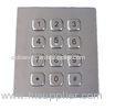 IP65 dynamic rated vandal proof Vending Machine Keypad with long stroke with 12 keys