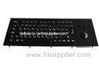 IP65 dynamic vandal proof stainless steel industrial kiosk black metal keyboard with trackball, with