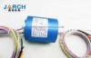Aluminium 300RPM Electrical Contacts Of Through Bore Slip Ring 2 ~ 36 Circuits ID25.4mm