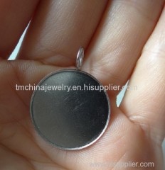 Stainless steel Bezel findings, Stainless steel Pendant bezel