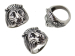 Stainless steel punk style skull rings
