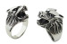 Stainless steel punk style skull rings