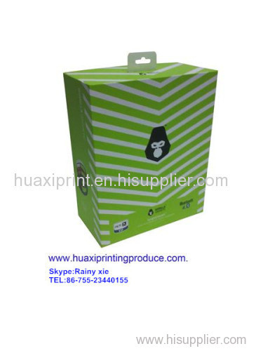 green stripe headset boxes