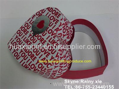 red heart shaped gift boxes